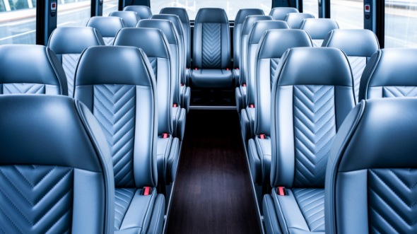 waukegan 28 passenger minibus inside