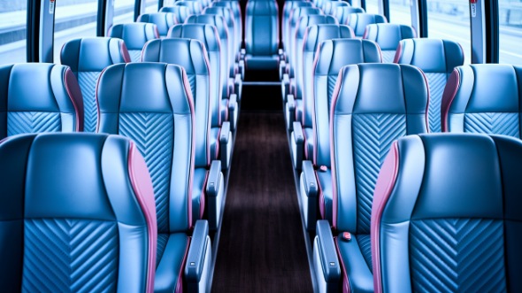 waukegan 50 passenger charter bus interior